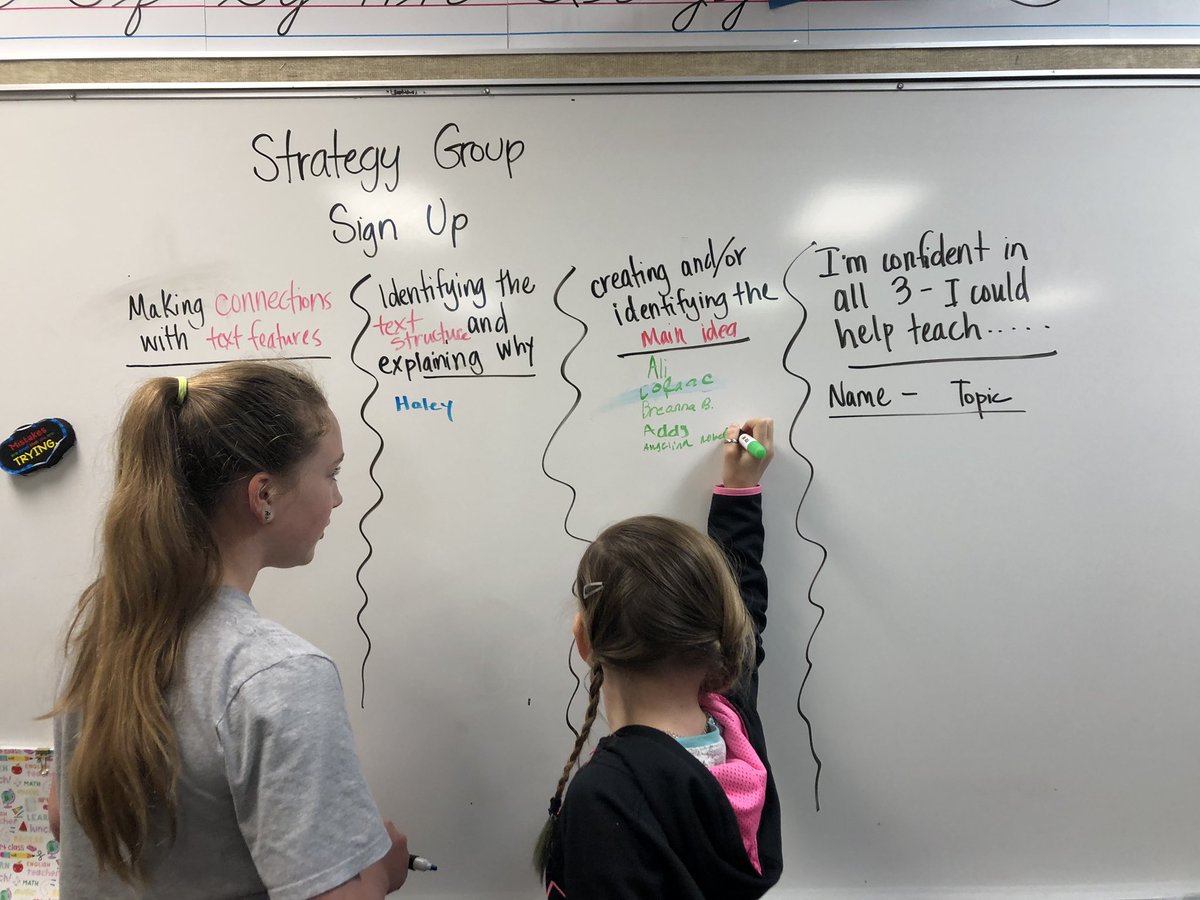 candrewsRLA's tweet image. Oh my goodness! This is my new favorite thing!! It went sooooooo well and the Ss kept asking when they would be pulled next! I even had kids ask if they could teach a group! 🙌🏼🙌🏼🙌🏼 #strategygroups @JSerravallo