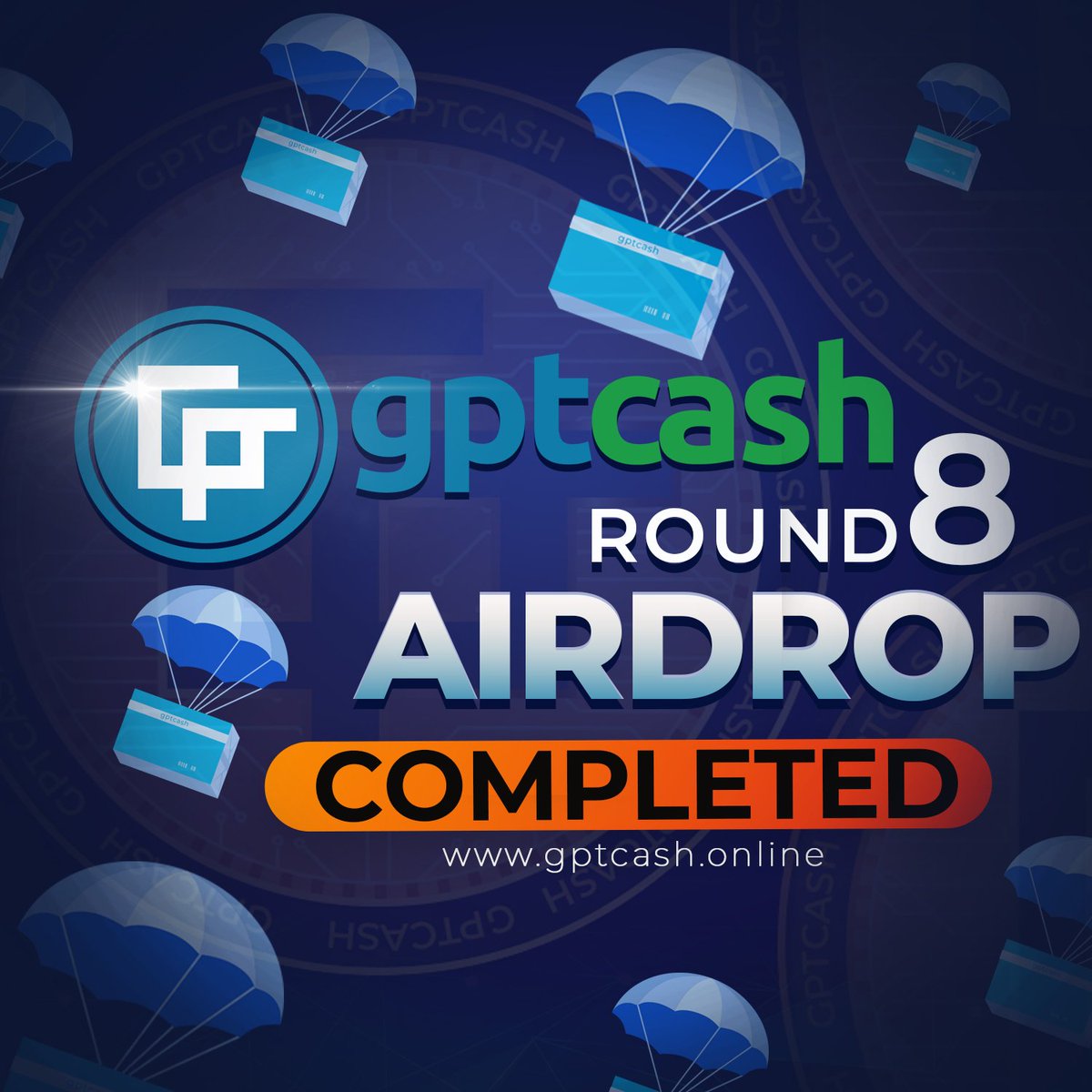 GPTCash airdrop round #8 distribution is complete 
Registration for round #9 is now open
airdroptalkforum.com/viewtopic.php?…

<a href="/gptcashcoin/">GPT Cash</a> #gptcash #GPTC $GPTC #gptcashcoin #airdrop