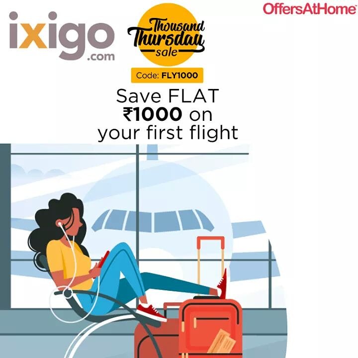 on Twitter "FLAT ₹1000 OFF on First Flight Avail your