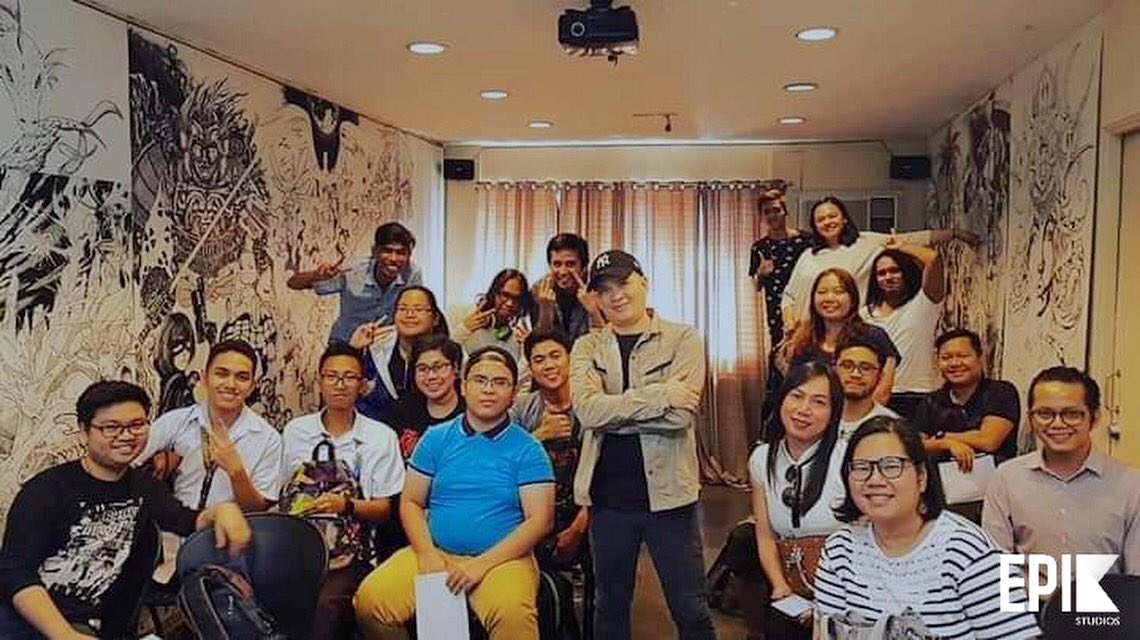 EpikStudiosPH's tweet photo. Our very own Jim Jimenez headed an illustrator’s seminar for #FACA #COMICS101! #LetsMakeItEpik https://t.co/9pfV4yoHuF