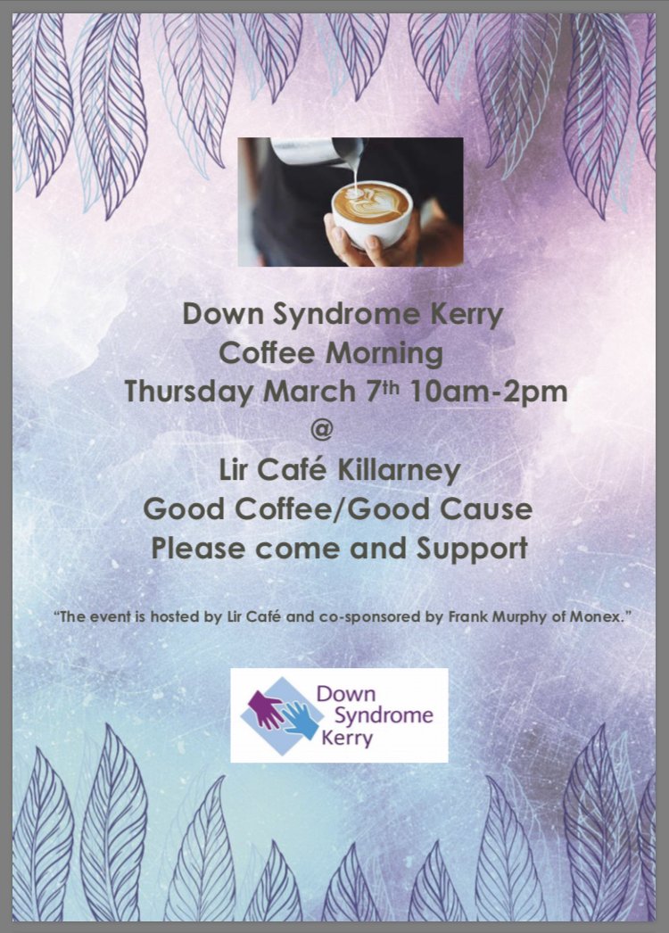 A Date for your Calendar! Please support Down Syndrome Kerry!