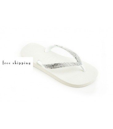 clear strap flip flops