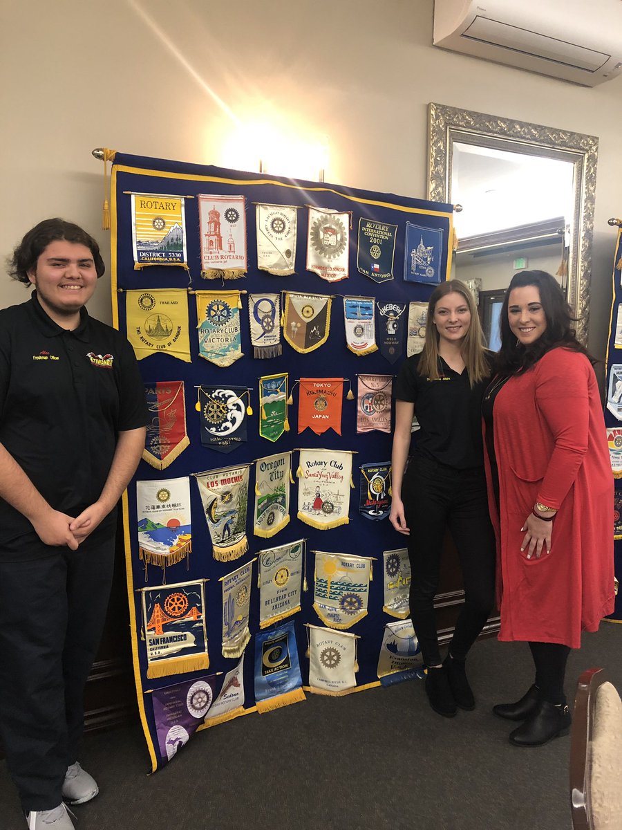 sa_etiwanda's tweet photo. Today Ms. Burt, Lindsay, and Alec attended the Fontana Rotary meeting. They had a great time meeting members of the community and cannot wait to build those relationships more! https://t.co/sFSzMjG1af