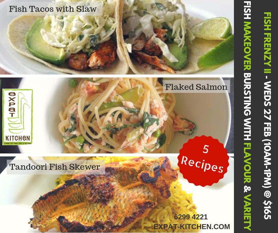 Expat_Kitchen's tweet image. Can&apos;t make Fish Frenzy 1? Join us for Fish Frenzy 2 on Weds 27th Feb and learn 5 fish-tastic recipes. #fishfrenzy #focusclasses #expatkitchensg #cookingschoolsg