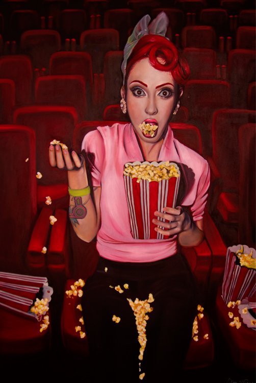 kellyeden's tweet image. Hi #VisibleWomen I'm kelly, I'm a fine artist living in LA. I create large scale paintings of Iconic internet girls with sweets and junk food. I love anime, my house is pink from head to toe, and I pay all my taxes :)