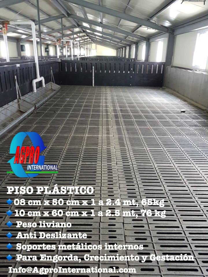 Agpro_Int's tweet image. PISO PLÁSTICO
🔹08 cm x 50 cm x 1 a 2.4 mt, 65kg
🔹10 cm x 60 cm x 1 a 2.5 mt, 76 kg
🔹 Peso liviano
🔹 Anti Deslizante
🔹 Soportes metálicos internos 
🔹 Para Engorda, Crecimiento y Gestación