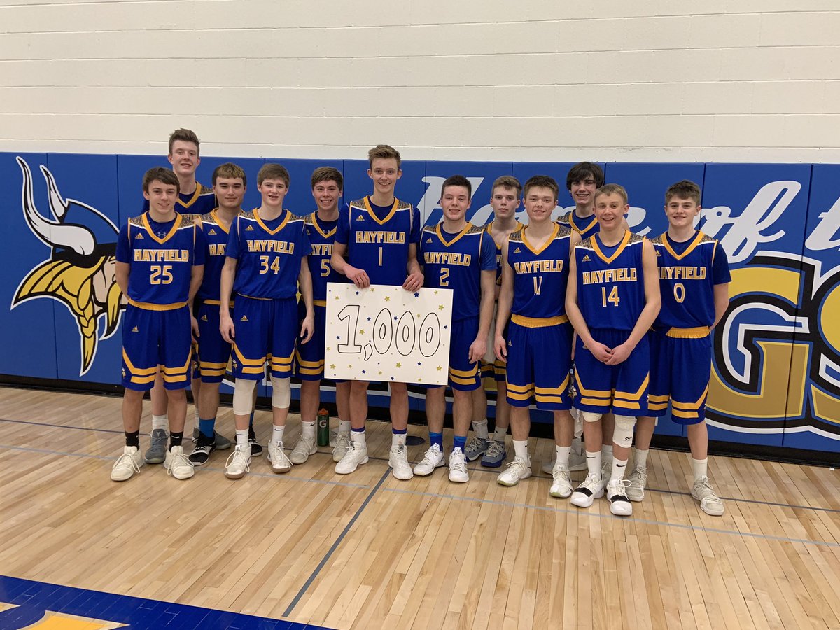 HHSVikings's tweet photo. Congrats to Mason Tapp for scoring his 1000th career point tonight. He is the 10th boy in school history to accomplish the feat. He had 30 points in the 72-52 win over Schaeffer Academy https://t.co/JIbEISpABO