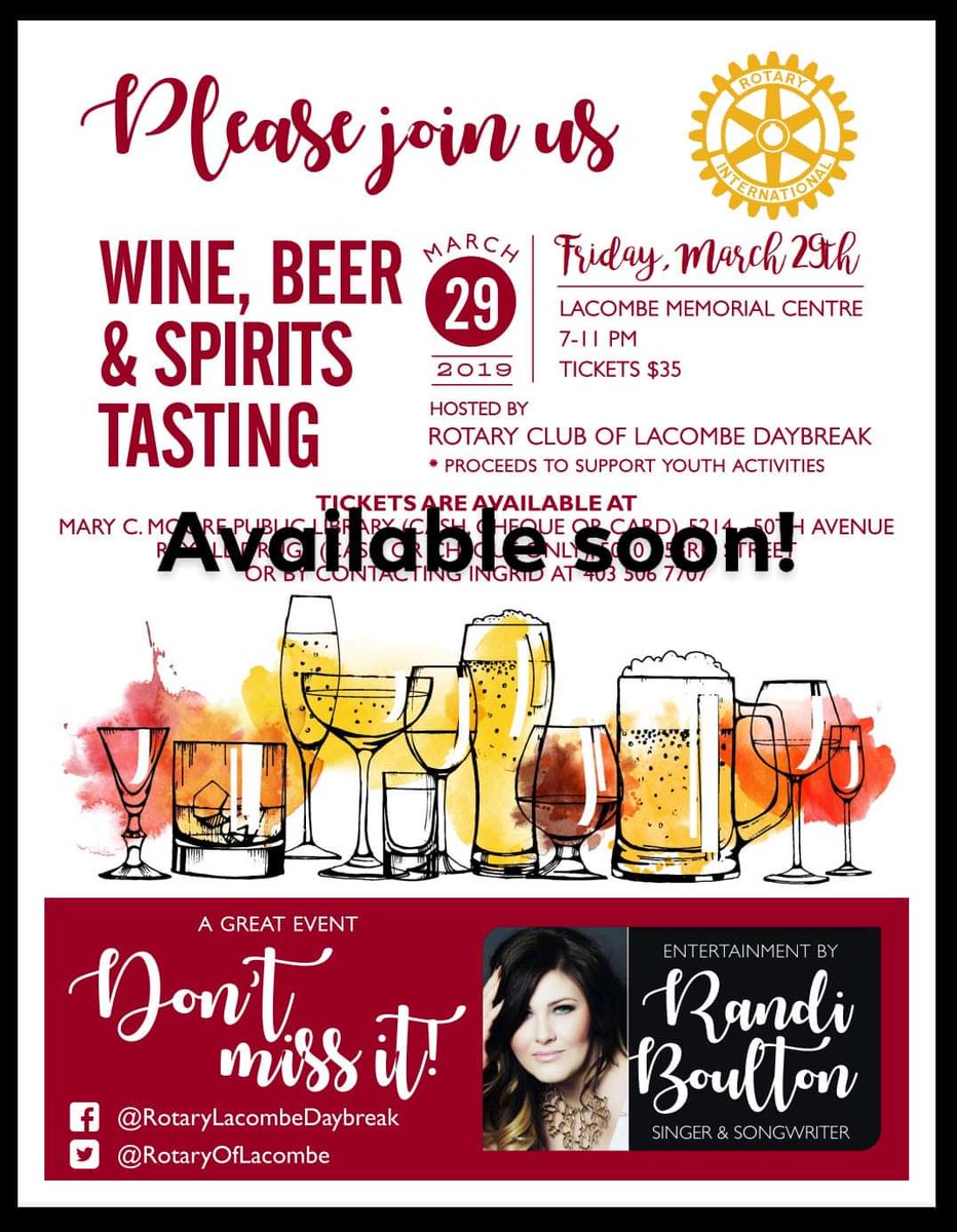 It's almost Wine, Beer &amp; Spirits Tasting time!!🍷🍺