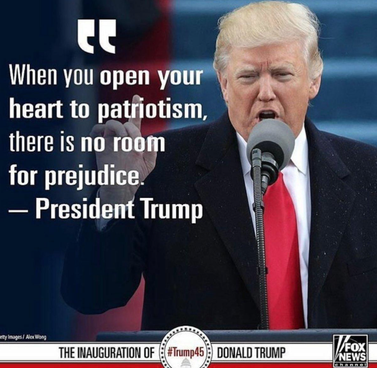 paigefeist's tweet photo. President Trump with a strong quote.
 #dsu360 https://t.co/0azTc0rRqR