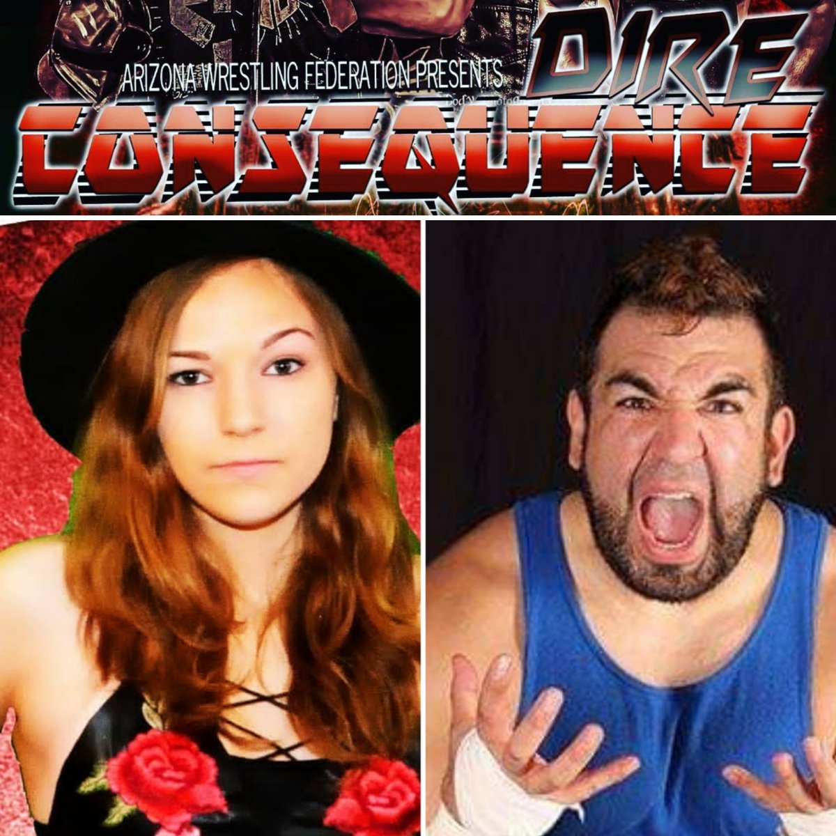 prowrestlingaz's tweet photo. MATCH ANNOUNCEMENT: @BrynofThornes & @machismolibre compete in a rare AWF Intergender match. It will be the VIP match at #DireConsequence in Peoria... AWF Officials have stated that this match will not be sanctioned. | PREORDER TICKETS: https://t.co/w7C940lptB https://t.co/jeKPNyo8WO