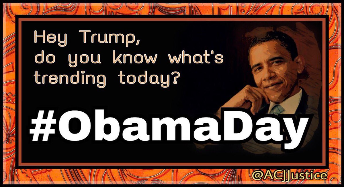 #BarackObama pictures all over Twitter for President's Day. It must be Obama Day. #HappyPresidentsDayObama #ObamaDay #Obama44 #ObamaHistory #PresidentsDay
#PresidentBarackObama #ObamaLegacy