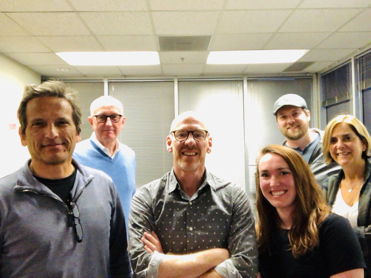 First day with the whole damn writing crew on a new series for #HallmarkChannel Barlow. Snow. Moreno. Thompson. Vorndran. Me. Good company.