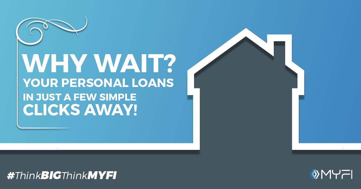 Getting a personal loan has never been simpler! MYFI help you acquire loans in 4 simple steps! Apply Now.
Apply for Personal Loans Now - https://buff.ly/2PqfTys
#MYFI #PersonalLoans #ThinkBigThinkMYFI #PaydayLoans #EmergencyLoans #Getloan #TakeLoan #Credit #CreditScore