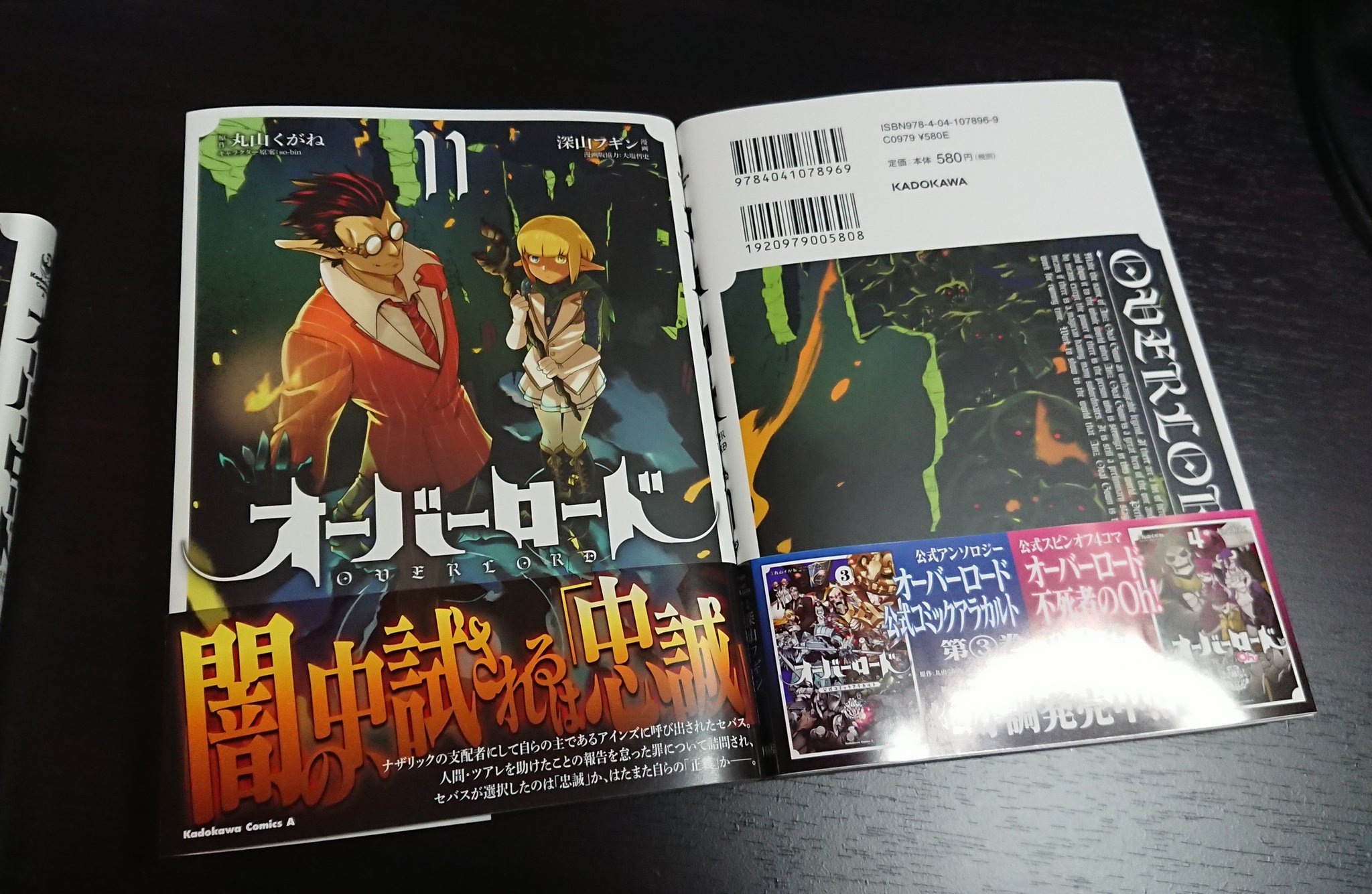 深山フギン 見本が届いたので改めて告知 漫画版オーバーロード11巻出ます マーレとデミさんが表紙です 今月の2月26日発売です T Co Azqj1exjcv Twitter