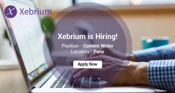 xebrium's tweet image. Let your career reach greater heights! Join Xebrium as a content writer. To apply visit - bit.ly/2tvpLgE

#Xebrium #Careers