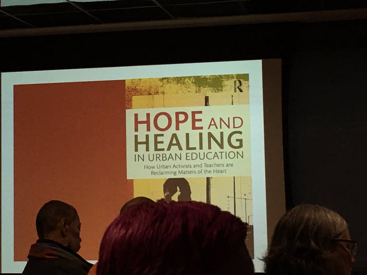 dr_beate's tweet photo. “We can’t think our way out of social injustice!” Dr. Shawn Ginwright presents with Dr. Antonia Darder @LMUsoe on hope & healing students, staff & schools from toxic social learning environments in our nation! @shawnginwright #healing #SocialJustice #OptimumHumanPotential https://t.co/dsMl1imoUq