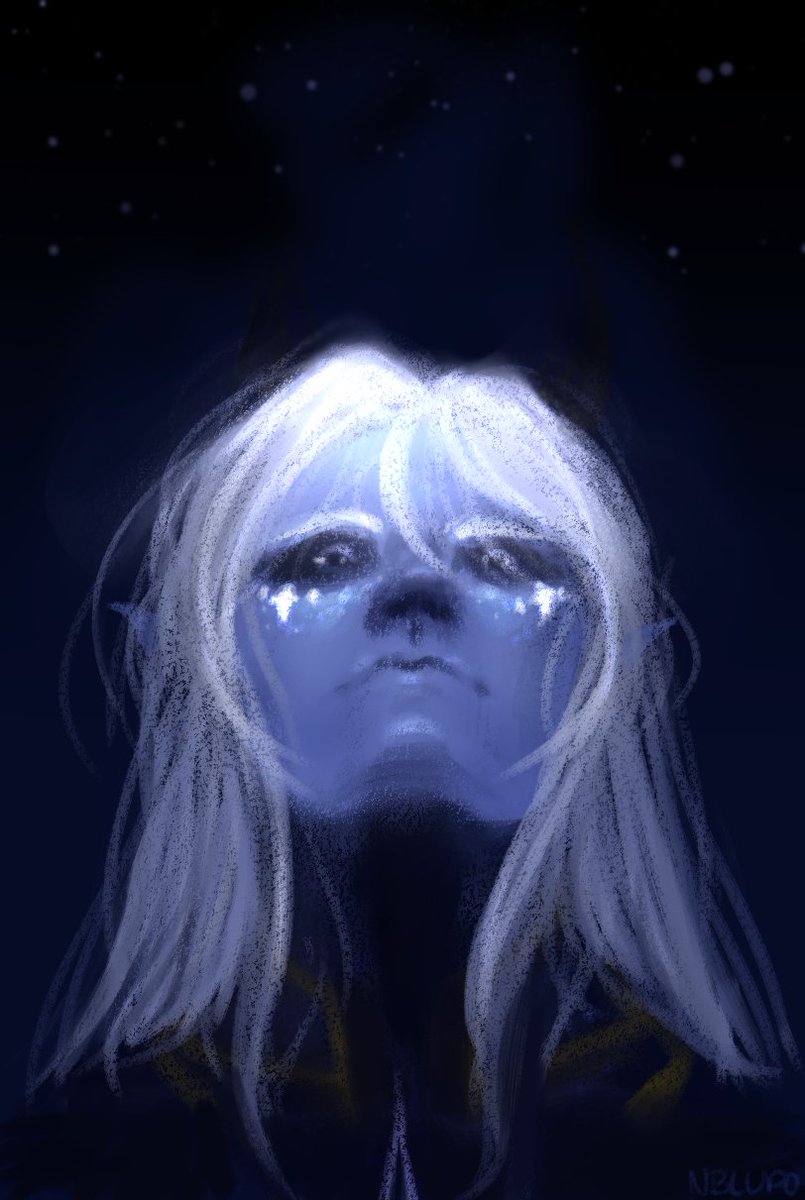NBLupo's tweet photo. We bounded up, he first and I second,
Until, though a round opening, I saw,
Some of the lovely things the heavens hold:

From there we came out to see once more the stars.

(Aaravos from @thedragonprince 🙏🙏 #TheDragonPrince #tdpart ) https://t.co/LbRvMAUsAV