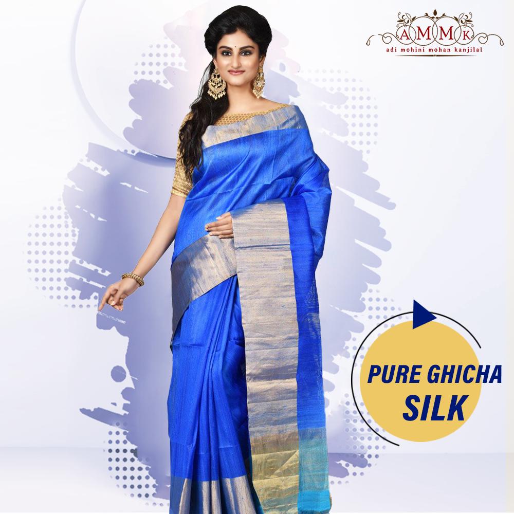 Adimohinimohan's tweet photo. Grab attention this #festive Season with the just in pure #Ghicha #Silk #sarees by #AMMK. Shop now: https://t.co/dK4QrzxHUD
#ethnicwear #fashion #onlineshopping https://t.co/YhBzoX7aPV