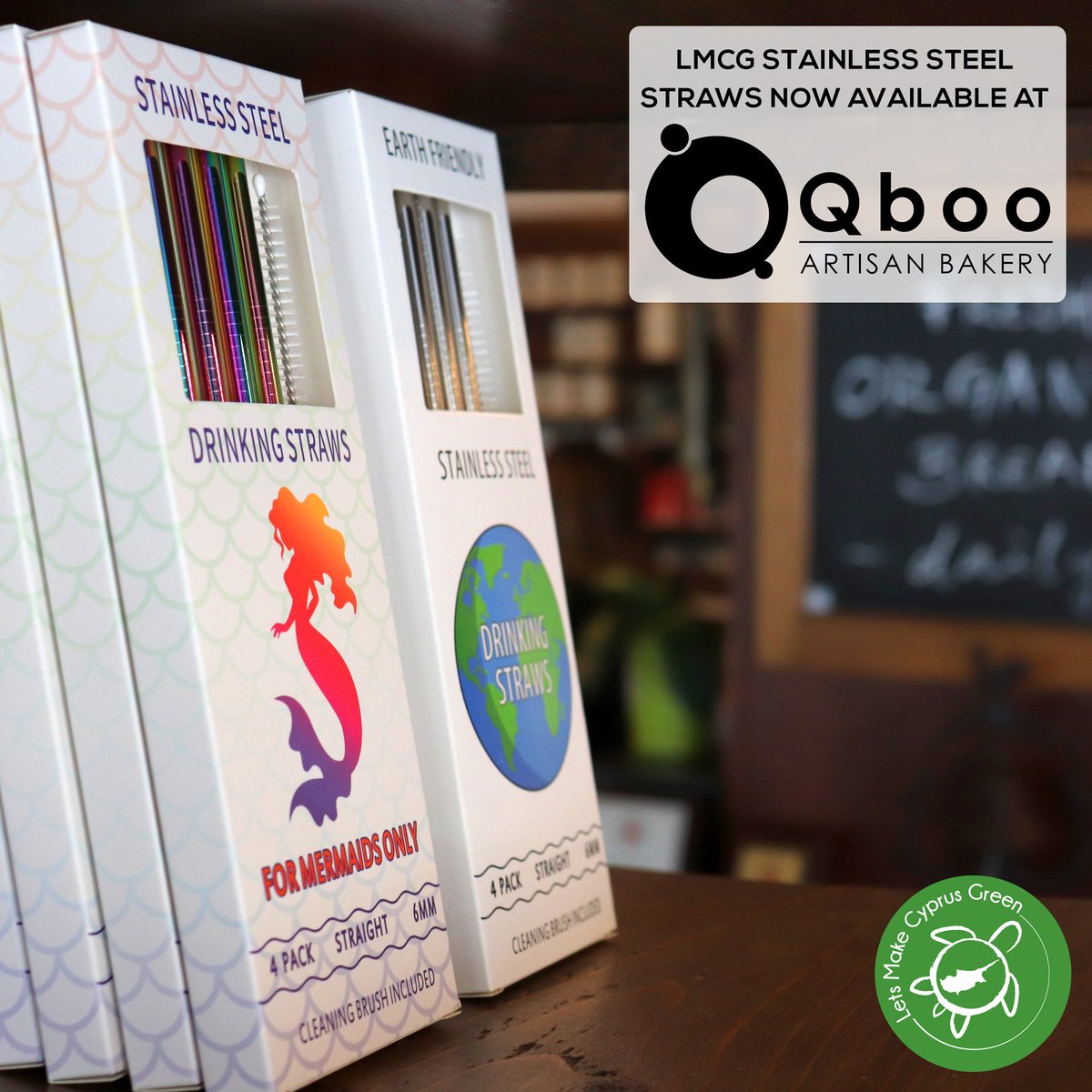 In Nicosia and in need of some stainless steel straws? Stop by Qboo Bakehouse to pick yours up...along with some delicious baked goods
#Nicosia #Cyprus #ecostart
facebook.com/QbooBakehouse/