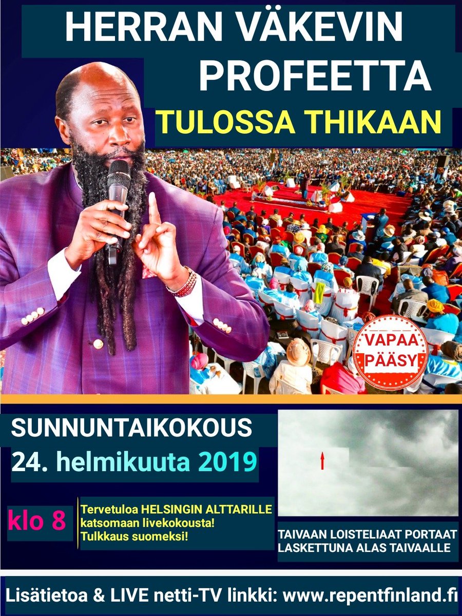 NicholasMwenga's tweet photo. #ThikaRepentanceRevival 

The messenger of Malachi4:5.  Don't miss your visitation. https://t.co/8RH7MjbU6Y