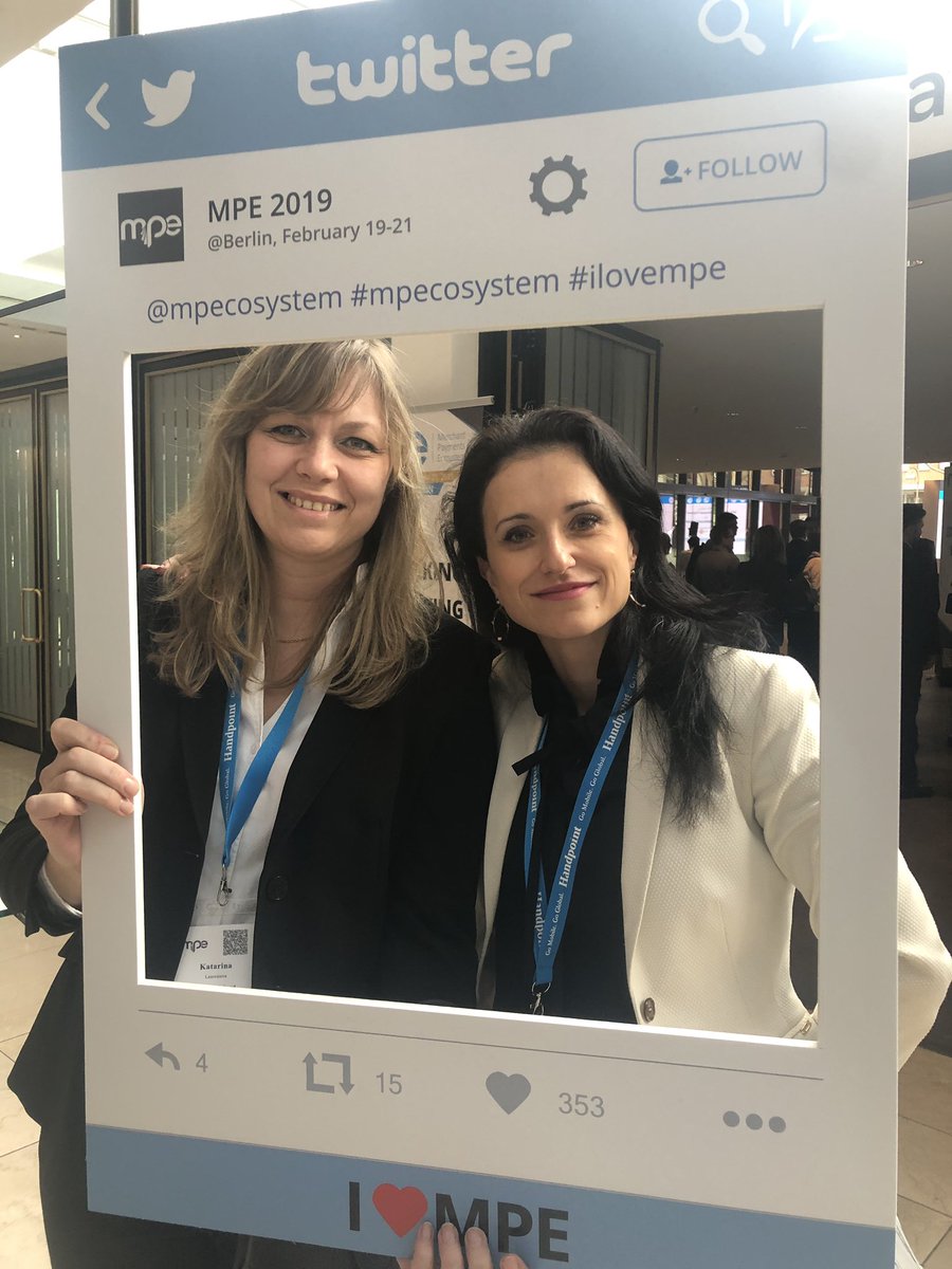 The great thing about attending @mpecosystem is that you can always meet here good friends😊#ilovempe