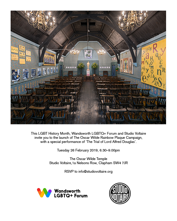 queerwandsworth's tweet photo. Today we launch our campaign to raise £1200 for a #RainbowPlaque dedicated to #OscarWilde at #ClaphamJunctionStation 

The scheme was first launched in York last year for Anne Lister and will be the first of it's kind in London.

Find out more info 👉https://t.co/3tskot6YC6 https://t.co/DfOeZRj5wN