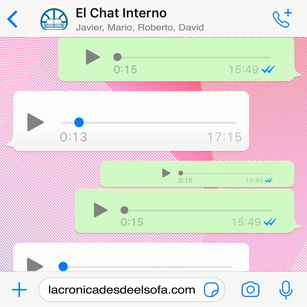cronicasofa's tweet image. Martes, sólo significa una cosa, llega el capítulo 1 de #ElChatInterno!!!! donde contamos muchas cosas, a veces demasiadas... &amp;gt; lacronicadesdeelsofa.com/2019/02/19/el-…