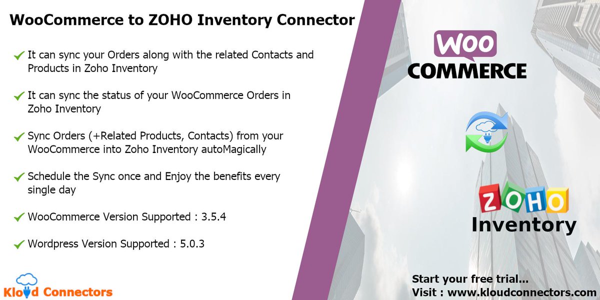 Suvichartech's tweet image. Connect #WooCommerce &amp;amp; #ZohoInventory to Sync your orders, customers &amp;amp; products! #KloudConnectors #Automation #ImproveProductivity