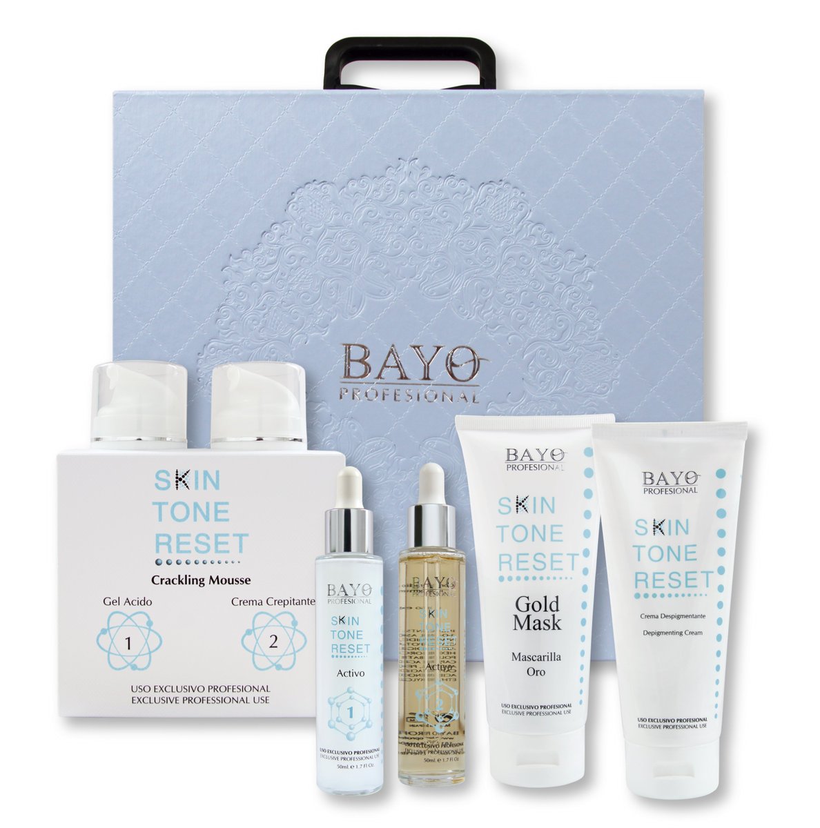 BayoProfesional's tweet image. ATENCIÓN PROFESIONALES💅👩‍🔬💄💇
Tratamiento profesional despigmentante SKIN TONE RESET.
Formulado con los mejores principios activos y con la máxima calidad.
@bayoprofesional #cosmetica #profesional #despigmentante #sun #depigmentation #manchas #sol #edad #acne #mascarilla #oro