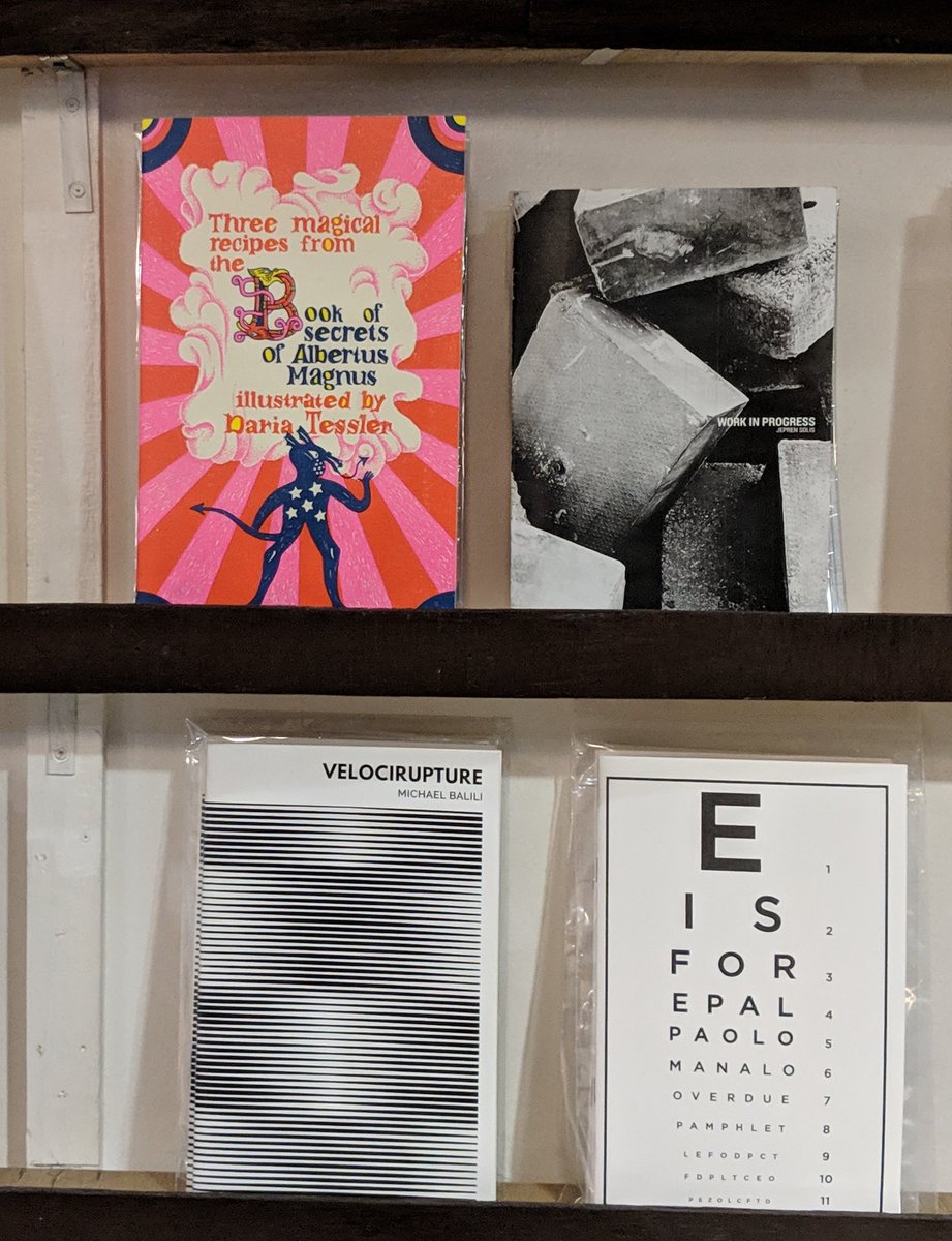 'In Cubao X there is that same look!' Hello, our #Velocirupture and #EisForEpal pamphlets are now in @ss_zinelibrary.