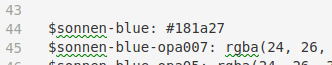 tsauerwein's tweet photo. After hitting refresh 5 times, I squinted my eyes and started to question if I can still see colors correctly. Then I realized that #181a27 is not blue. https://t.co/P9eRs6pwM1