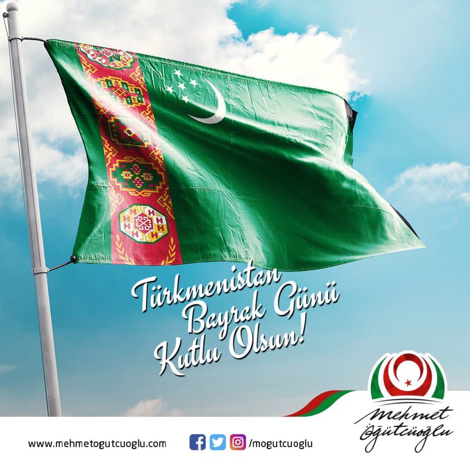 Kardeş ülke Türkmenistan'ın bayrak günü kutlu olsun!