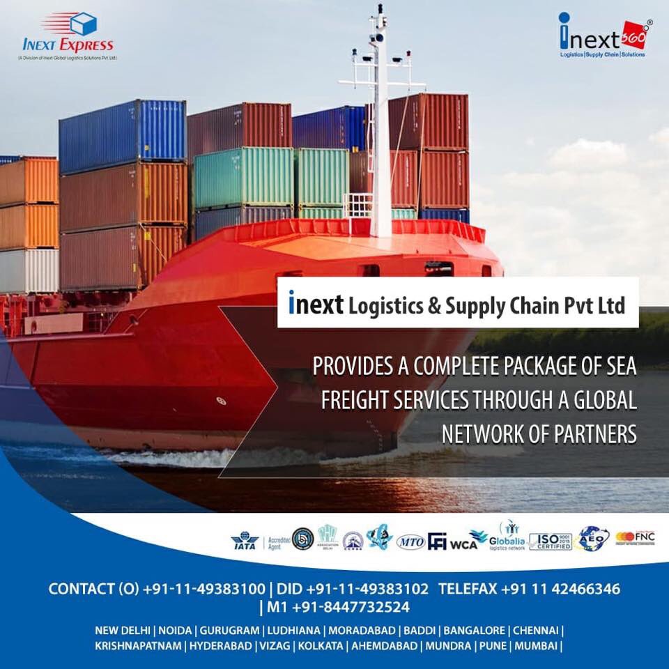 We provide a complete range of ocean freight services designed to offer our customers cost effective & efficient solutions for their specific requirements.

#seafreightservices #India #worlwide #logistics #LogisticsIndia  #globalpartners #InextLogistics