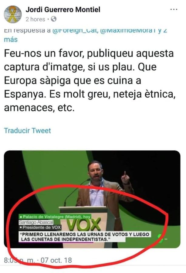MariLin93520476's tweet photo. Que vean la gente que votara a Vox cuanto daño nos van hacer...todavía estan a tiempo de reflexionar... https://t.co/5nHUbS938b