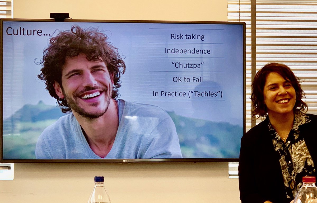 Why Israel is so successful? Collaborative culture...if I help you win, I win. Compete globally! “Chutzpa”...the passion to ask for what you need!