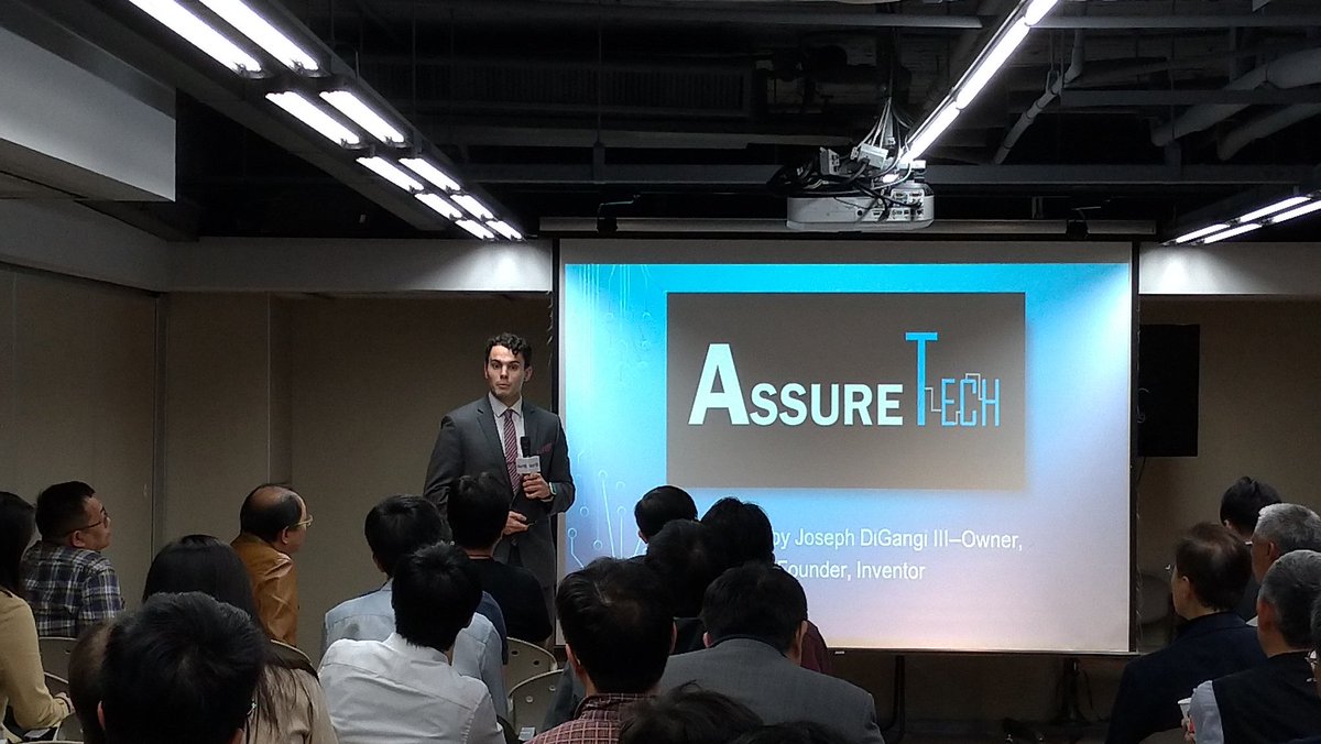 InnoVEX3's tweet photo. Our 3rd pitcher is Mr. Joseph Di Gangi, founder of @AssureTechLLC https://t.co/CQLKVnVI01