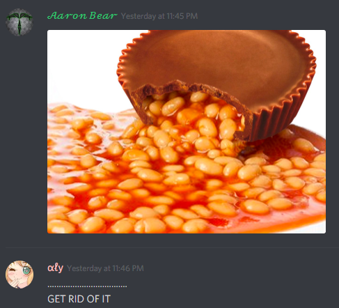 Triburos on Twitter: "I sent a picture of a bean nut butter cup to some