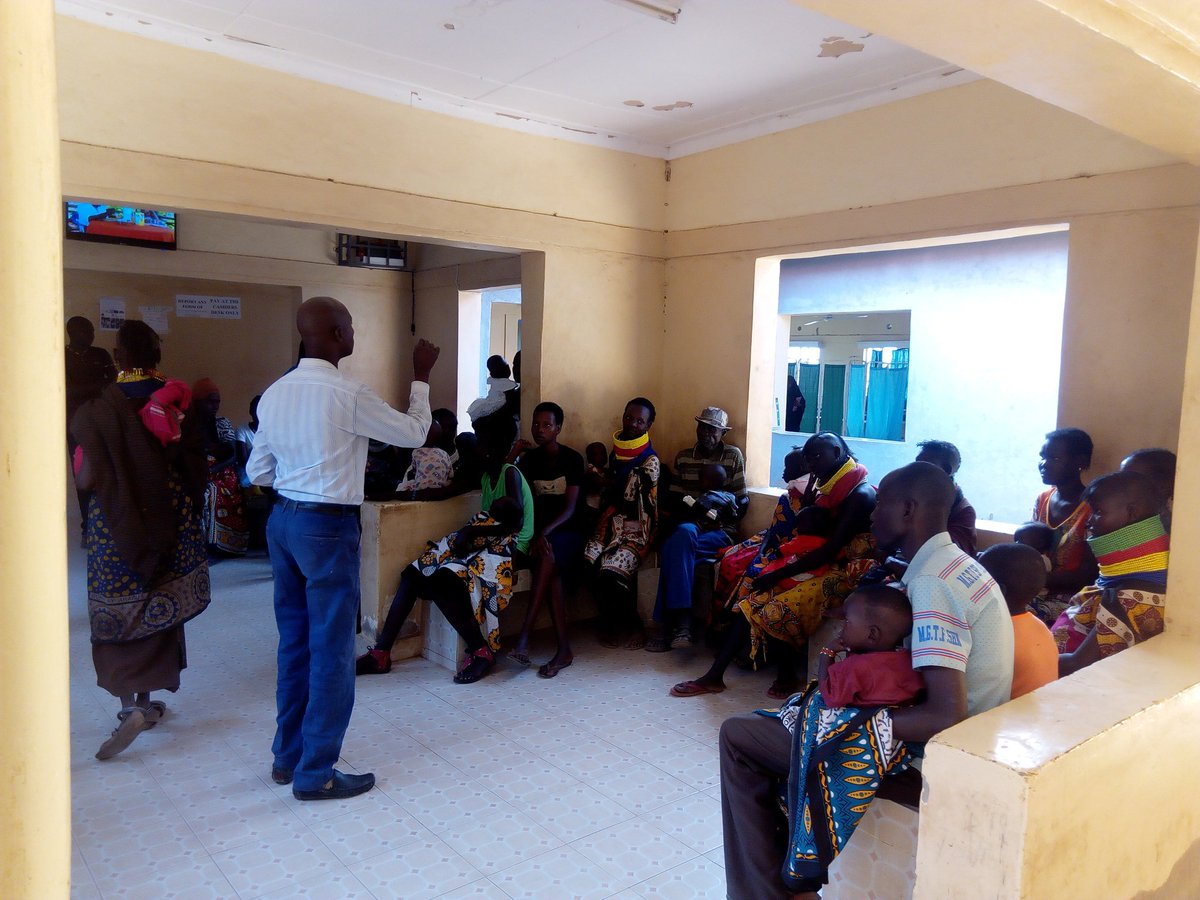 KicoboK's tweet photo. KICOBO is director Mr Stephen EKAI at KAKUMA sub county hospital sharing information about Healthy education. https://t.co/xrGnBWyZ1M