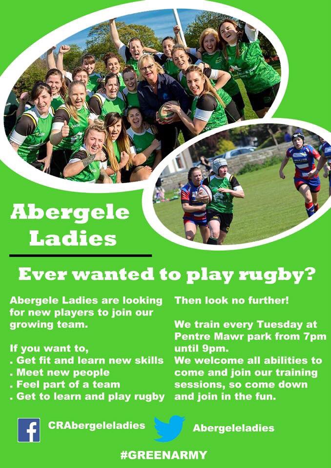 AbergeleLadies's tweet photo. Two great sessions tonight!

Girls rugby for ages 12 to 18, start tonight from 6pm till 7pm. Great way to carry on rugby outside of school.

Then from 7pm we have the senior women’s training. Fancy having a go at rugby? Come and join our sessions.

For more info, please message. https://t.co/fjvHEW97Qj