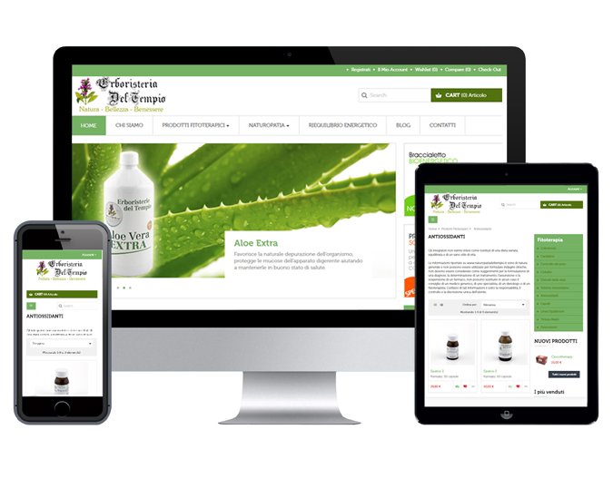 Erboristeria del Tempio in linea con il nuovo #ecommerce per la vendita di prodotti #fitoterapici di propria produzione naturali e biologici, ideali per il benessere psicofisico. ow.ly/zWnG50lbKxk