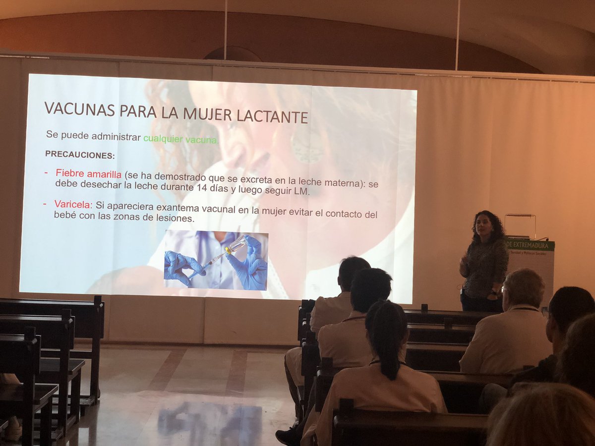 <a href="/surribasconcha/">Concha Surribas</a> en el Hospital de Cáceres hablando de #LactanciaMaterna