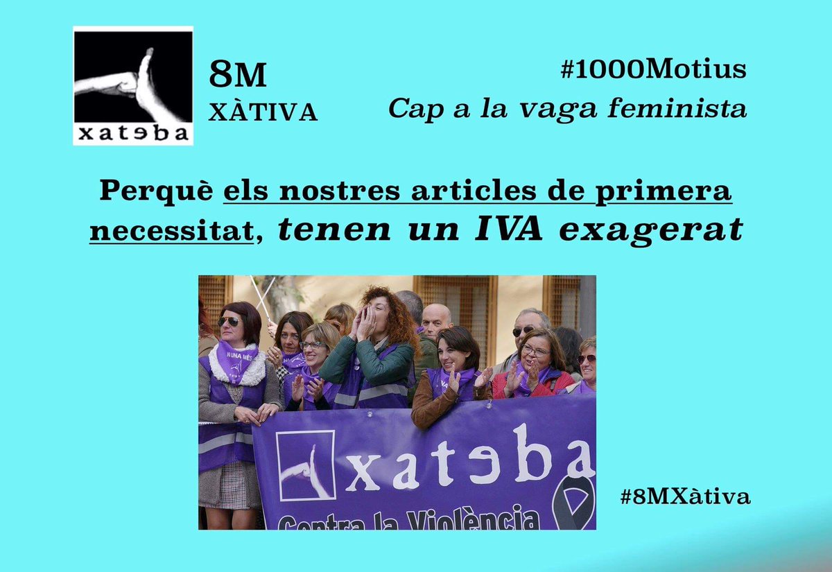 Denunciamos que se haga negocio con productos básicos, que encarezcan sus precios y  nos impongan patrones estéticos ajenos a nuestra voluntad y sin posibilidad de elección. #8M #1000motivos