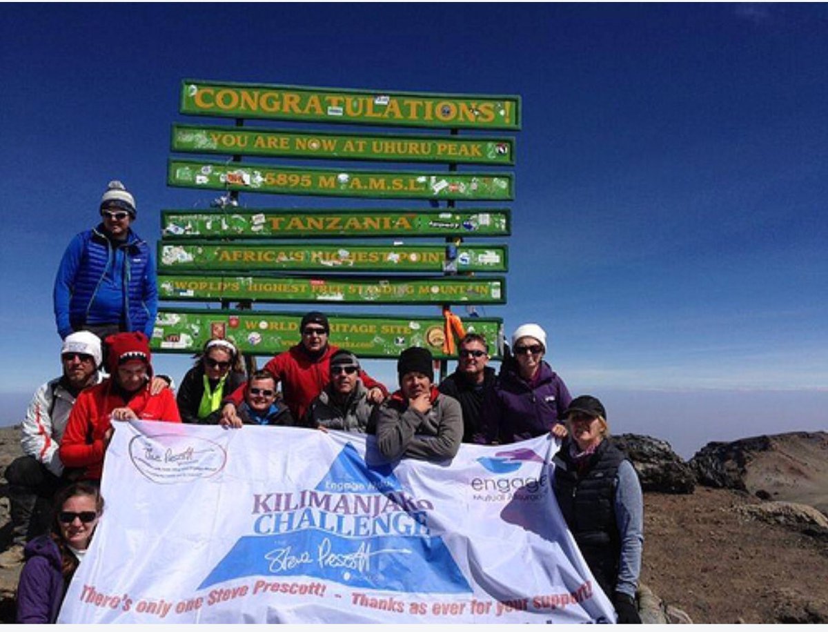 StevePrescott1's tweet photo. We have three experiences of a lifetime!
*Challenge Wembley*
*Kilimanjaro*
*Grand Canyon*
If you want to challenge yourself, help those less fortunate and continue the great mans legacy send us an email Info@steveprescottfoundation.co.uk for further information https://t.co/eHgYS1WriX