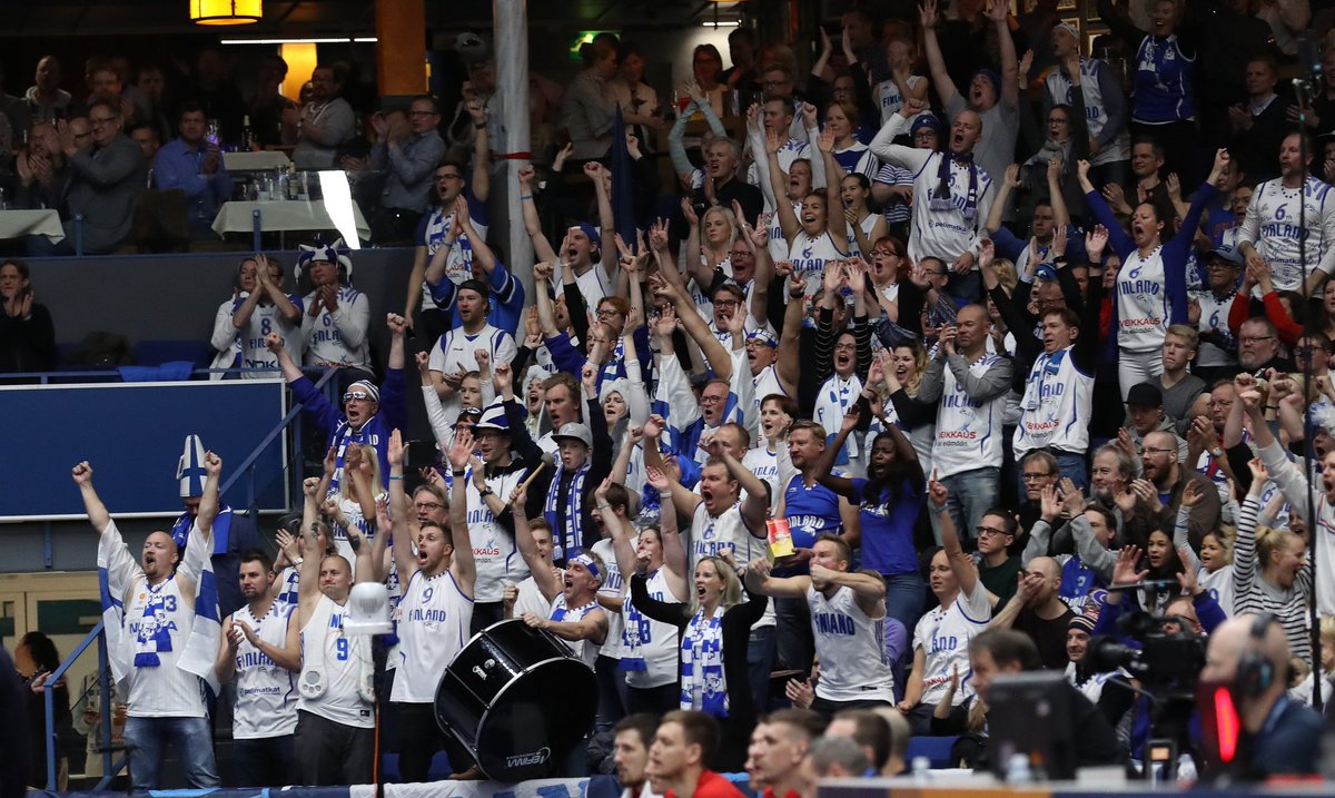 basketfinland's tweet photo. The hunt continues on Thursday at @MetroAreena... And we are SOLD OUT! ⚠️ Thank you #6pelaaja, you are simply amazing 💙 Let's go and have some fun together! 🇫🇮 vs 🇫🇷 #Susijengi #FIBAWC #ThisIsMyHouse https://t.co/WqP67KTwte