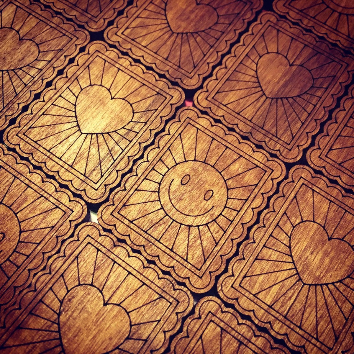 DesignBySource's tweet image. Working on new walnut postage stamp brooches last night #lasercutting #jewellery #brooches #walnut #stampcollecting #philately #themakerydunbar #madeinscotland #shoplocal