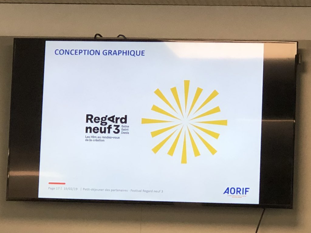Dévoilement de l’identité graphique et de l’affiche du festival #RegardNeuf3 réalisée par <a href="/Quai_36/">Quai 36</a> autour de l’emblème solaire du <a href="/le6_b/">Le6b</a> ! Donner à voir le rayonnement et le dynamisme de la <a href="/seinesaintdenis/">Département de Seine-Saint-Denis</a> cc <a href="/inssd93/">IN SEINE-SAINT-DENIS</a> <a href="/AORIF_/">AORIF</a> <a href="/UnionHlm/">UnionHlm</a> @CDT93 <a href="/federationOPH/">Fédération des Offices Publics de l'Habitat</a> ! RV en juin 2019 🎉