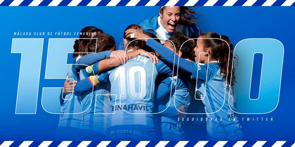 AFICIÓN| ¡Ya somos más de 1️⃣5️⃣.0️⃣0️⃣0️⃣ malaguistas en #Twitter! 🤩🎉
¡Gracias por compartir a base de retweet y ♥️ todo vuestro cariño con nosotras! 😘 ¡SOIS LOS MEJORES! 😍
#TeQuieroMálaga💙 #FamiliaMalaguista
