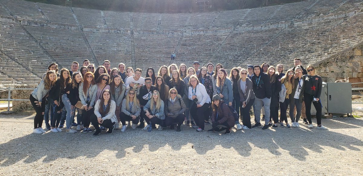 ItalyGreece2019's tweet photo. Epidaurus group pic https://t.co/O5iQ9Y258h
