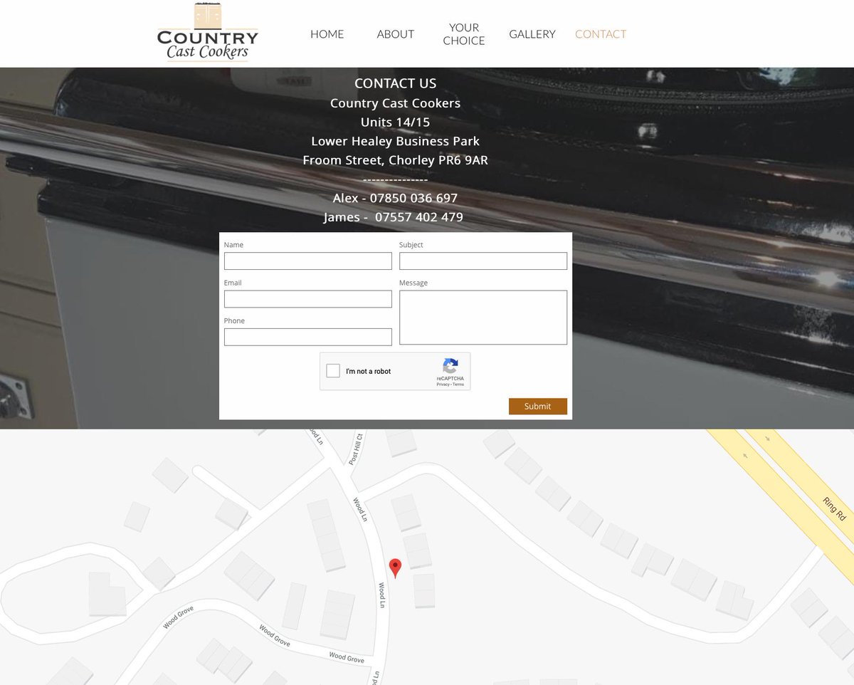 ReidCreative's tweet image. Country Cast Cookers website is now live - another simple yet effective website to fit our clients needs. #Webdesign