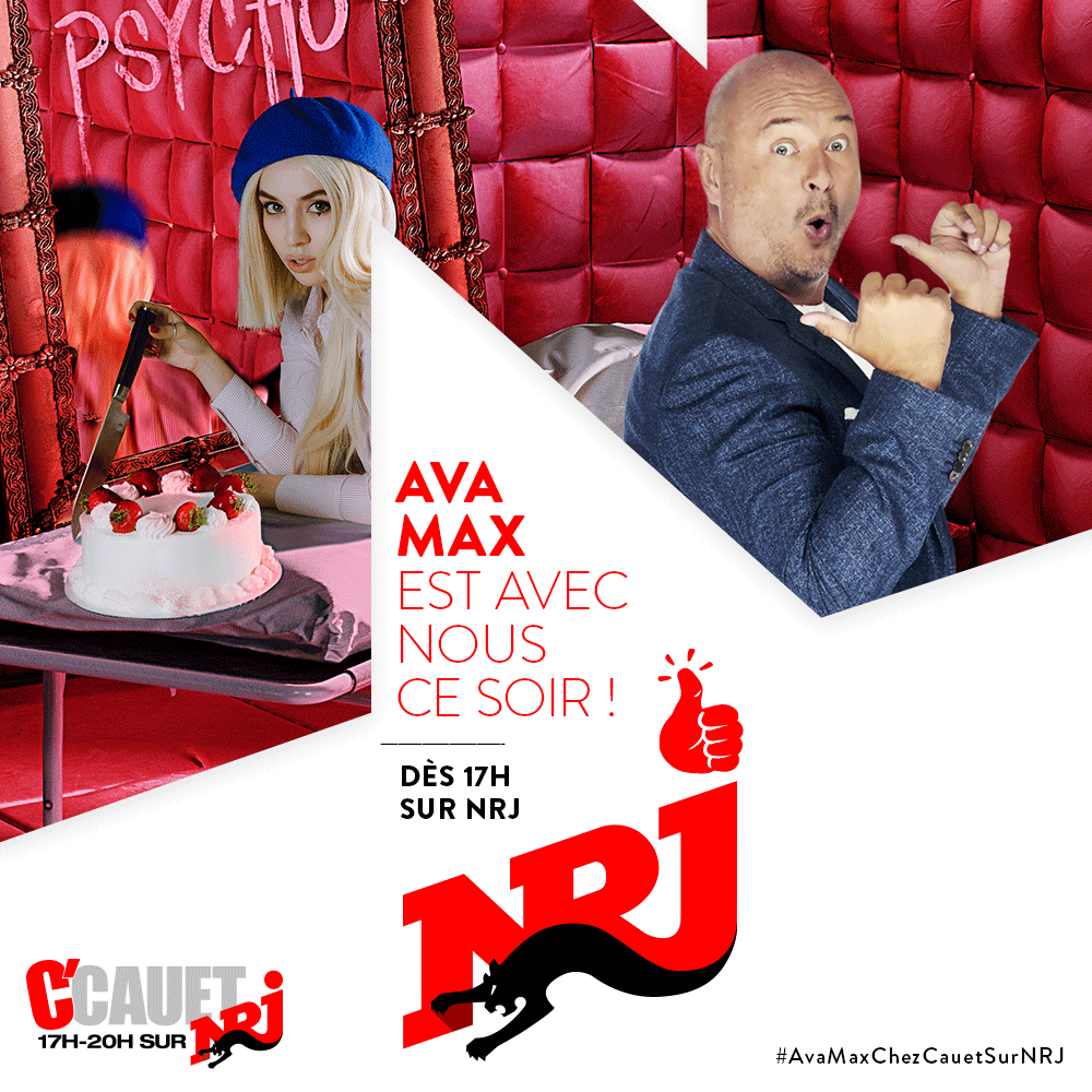 NRJAlsace's tweet photo. Rendez vous ce soir entre 17h et 20h sur #NRJ ! @cauetofficiel reçoit @avamax 😍📻 https://t.co/r3rUAXoUym